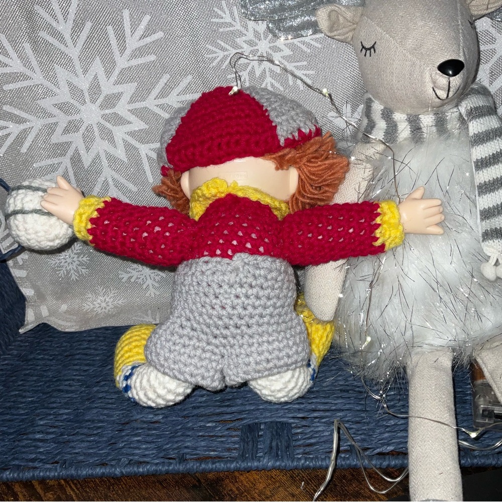 BOGO Meet “Popcorn” Hand Crocheted Doll - Picture 2 of 2